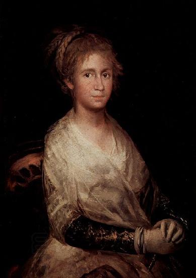 Francisco de Goya wife of painter Goya oil painting picture